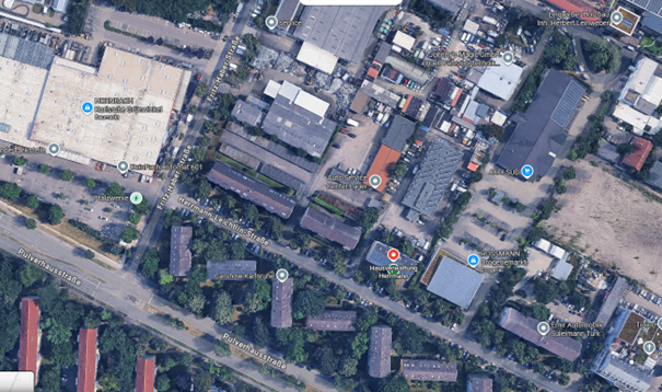 Anfahrt Hausverwaltung Herrmann Karlsruhe Karte